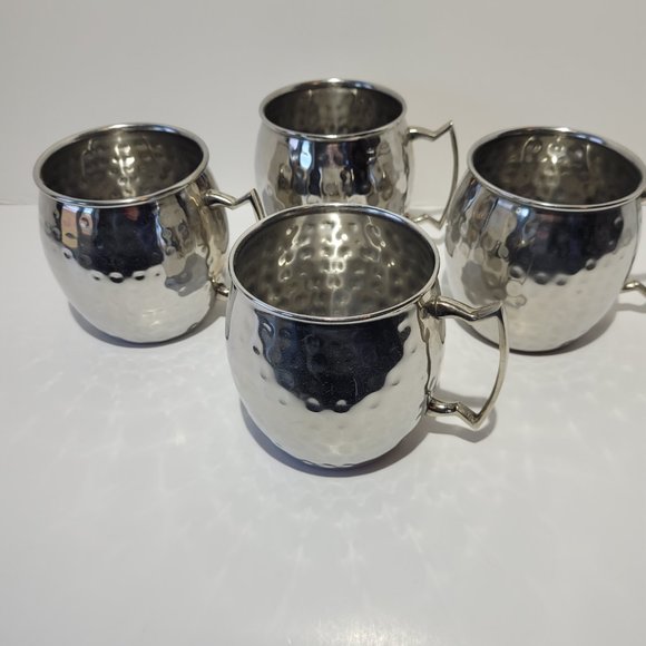 Moscow Mule Mugs Set of Four Silver, Never Used, NWOT - Picture 9 of 9